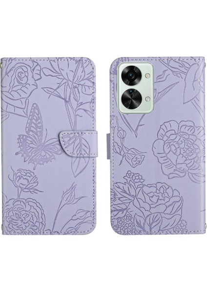 Oneplus Nord 2t 5g Için Kılıf Pu Deri Kapak Çevirin Darbeye Deri Kılıf (Yurt Dışından)