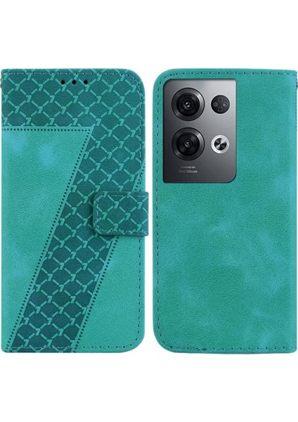 Telefon Kılıfı Için Oppo Oppo 8 Pro 5g Kart Yuvası Fonksiyonu Flip Folio Kapak Pu (Yurt Dışından)