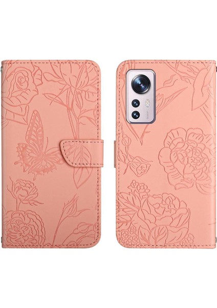 Xiaomi 12 Lite Için Kılıf Pu Deri Kapak Çevirin Darbeye Deri Kılıf ve (Yurt Dışından)