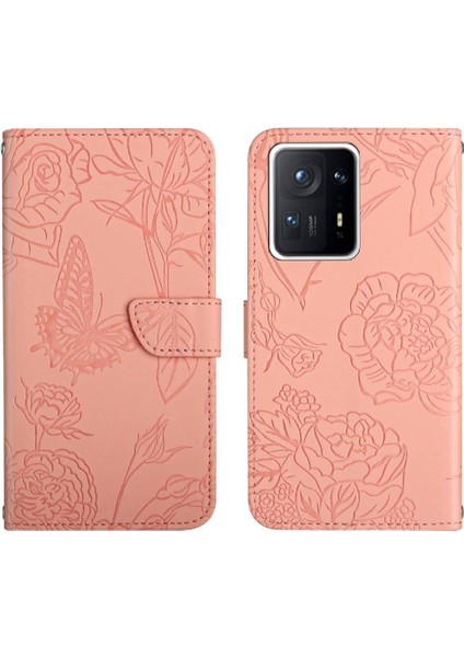 Xiaomi Mix 4 Çiçekler ve Kelebekler Darbeye Deri Kılıf Pu (Yurt Dışından)