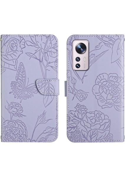 Xiaomi 12 Lite Için Kılıf Pu Deri Kapak Çevirin Darbeye Deri Kılıf ve (Yurt Dışından)