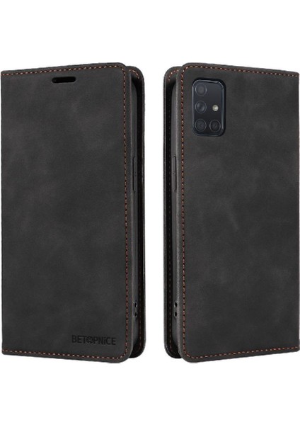Samsung Galaxy A71 4g Pu Deri Koruyucu Folio Cüzdan Manyetik (Yurt Dışından)