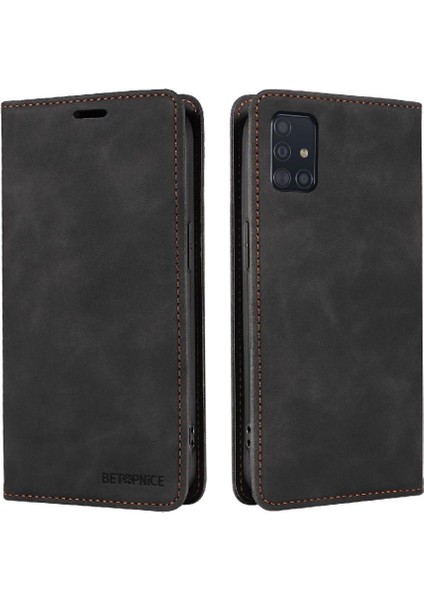 Samsung Galaxy A51 4g Manyetik Koruyucu Pu Deri Folio Cüzdan (Yurt Dışından)