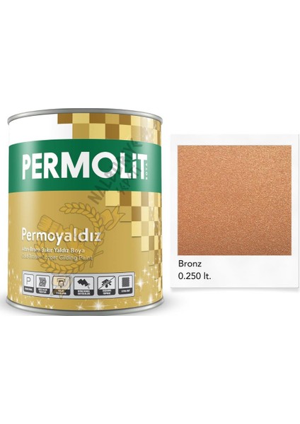 Isıya Dayanıklı Dekoratif Yaldız Boya Bronz 0.250 Lt.