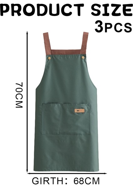 3 Adet Aile Pişirme Önlüğü-Askıları Su Geçirmez Mobil (Yurt Dışından) modelleri