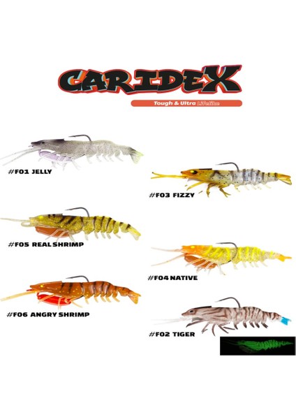 Caridex 65MM 6.3gr Silikon Karides