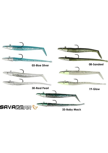 Sandeel And Slug 10 cm 10GR 4+2 Adet Silikon Yem Blue Silver fiyatları