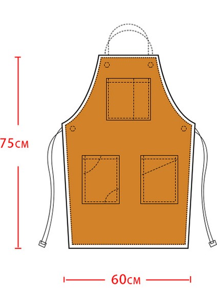 Adet Ev Iş Elbiseleri Önlük Uzunluğu 75CM (Yurt Dışından) indirimleri