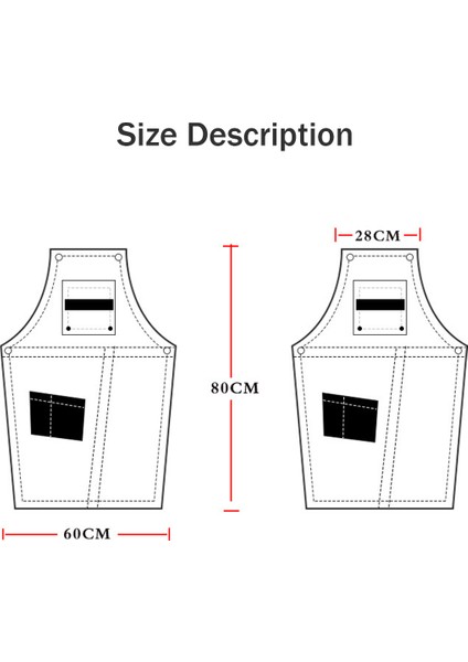 Kanvas Önlük-1pc-Siyah (Yurt Dışından) fiyatları