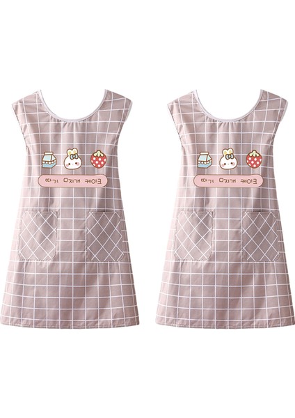 2 Adet Yelek Önlük-Su Geçirmez Ekose Yelek (Yurt Dışından)