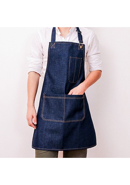 Denim Önlük Iş Elbiseleri-2 Adet-Siyah+Mavi-Yetişkin Uzunluğu 75CM (Yurt Dışından) modelleri