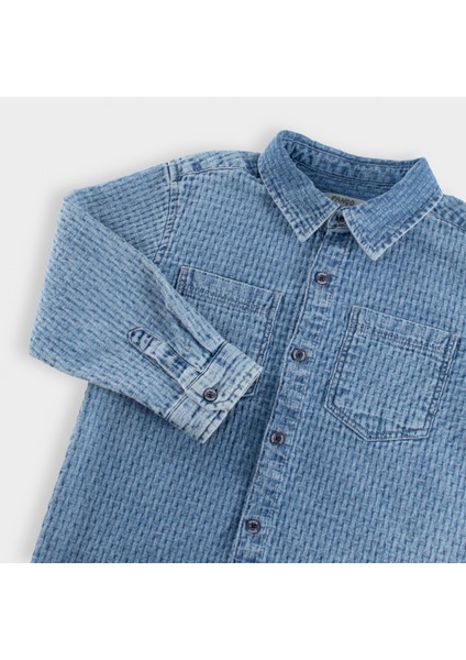 Erkek Çocuk Düğmeli Denim Gömlek indirimleri