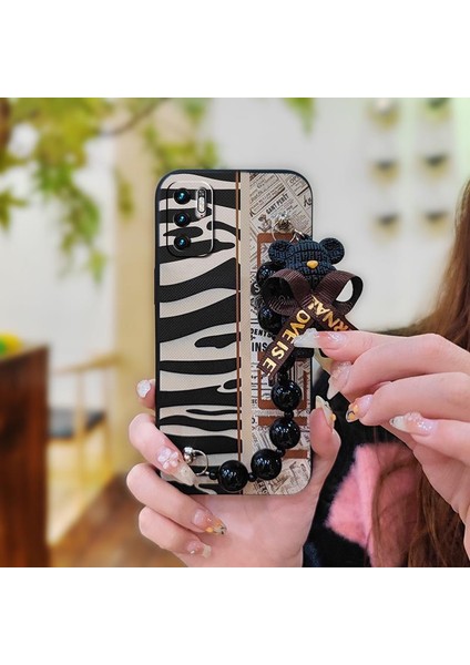 Xiaomi Redmi Note 13 Ayı Zincirli Darbeye Dayanıklı Yumuşak Telefon Kılıfı (Yurt Dışından)