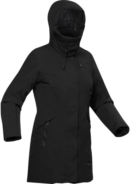 Quechua Kadın Su Geçirmez Outdoor Kar Montu/Kışlık Mont - Siyah - SH500 -10 °C