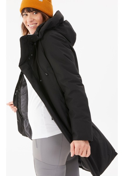 Quechua Kadın Su Geçirmez Outdoor Kar Montu/Kışlık Mont - Siyah - SH500 -10 °C indirimleri