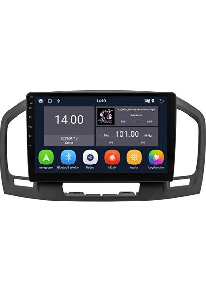 Opel Insignia 2009-2012 Android 6gb Ram 128GB Rom 8 Çekirdek Carplay Multimedya