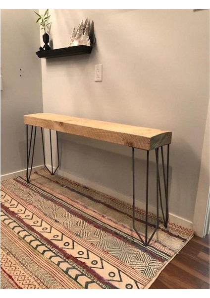 Dresuar Metal Ayak Ahşap Masa Ayağı Firkete Ayak 50 cm