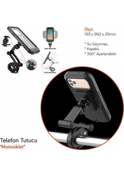Motosiklet Telefon Tutucu Su Geçirmez BR5901961 fiyatları