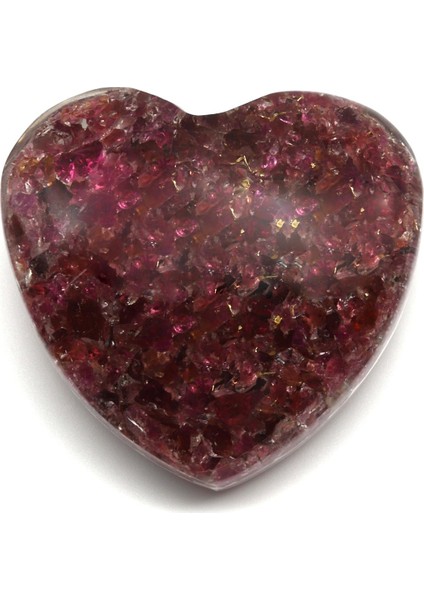 Turmalin Taşından Orgonit Kalp