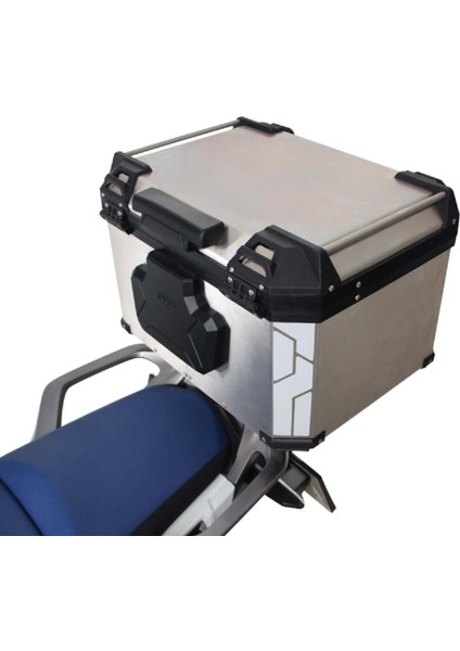 Universal 57 Lt Alüminyum Motosiklet Çantası Gri