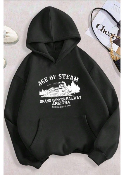 Age Of Steam Baskılı Sweatshirt