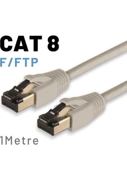 1 Metre Cat8 Kablo F/ftp Lszh Ethernet Network Lan Ağ Kablosu