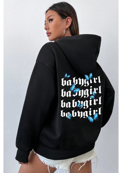 Uygun Tarz Baby Girl Baskılı Sweatshirt