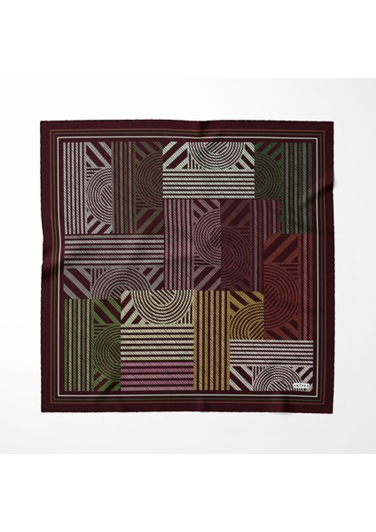 Kilim Deseni Bordo