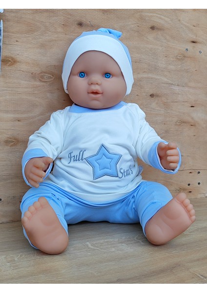 Full Stars Erkek Bebek 3'lü Takım Mavi