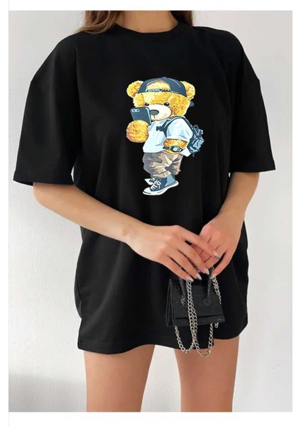 Unisex Peluş Ayı Baskılı Tshirt fiyatları