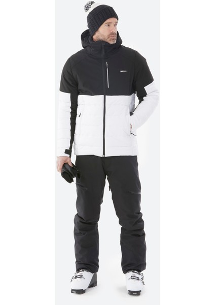 Wedze Erkek Kayak Montu - Beyaz/Siyah - 100 fırsatları