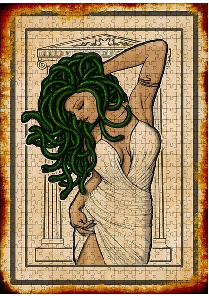 Ahşap Mdf Puzzle Yapboz Medusa 500 Parça 50*70 cm