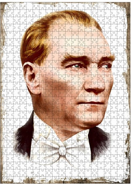 Ahşap Mdf Puzzle Yapboz Mustafa Kemal Atatürk 500 Parça 50*70 cm