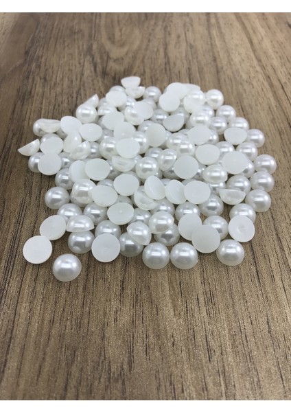 Yarım Inci 10 mm Süsleme Boncuk 50 Gram (180 Adet)