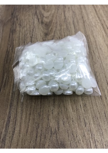 Yarım Inci 10 mm Süsleme Boncuk 50 Gram (180 Adet)