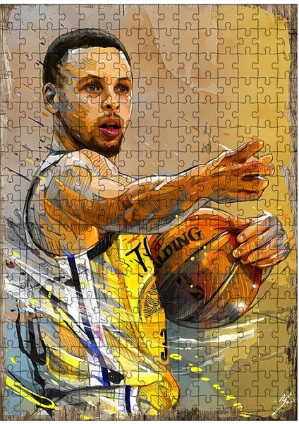 Ahşap Mdf Puzzle Yapboz Basketbol Oyuncusu 255 Parça 35*50 cm