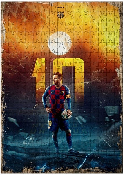 Ahşap Mdf Puzzle Yapboz Lionel Messi 255 Parça 35*50 cm