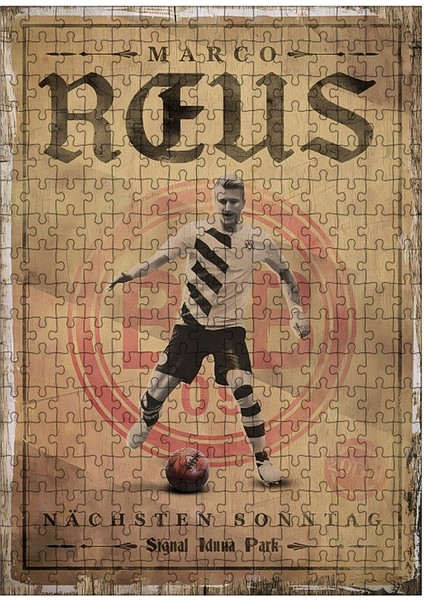 Ahşap Mdf Puzzle Yapboz Marco Reus 255 Parça 35*50 cm