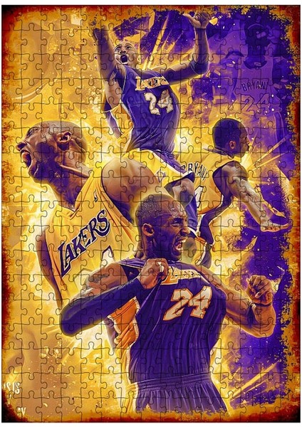 Ahşap Mdf Puzzle Yapboz Kobe Bryant 255 Parça 35*50 cm