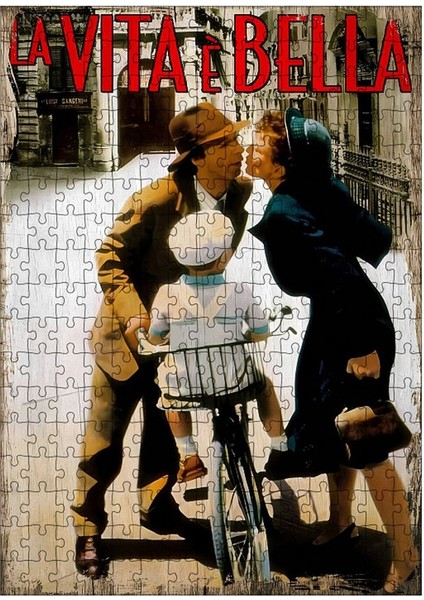 Ahşap Mdf Puzzle Yapboz Hayat Güzeldir 255 Parça 35*50 cm