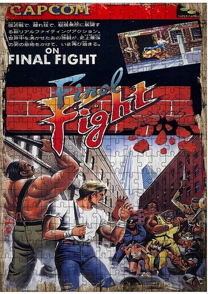 Ahşap Mdf Puzzle Yapboz Final Fight 255 Parça 35*50 cm