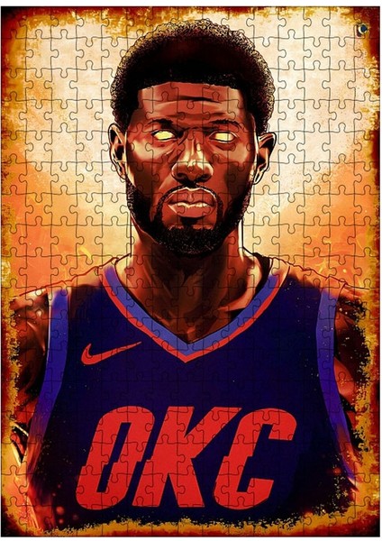 Ahşap Mdf Puzzle Yapboz Okc Nba 255 Parça 35*50 cm