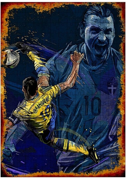 Ahşap Mdf Puzzle Yapboz Zlatan Ibrahimovic 255 Parça 35*50 cm