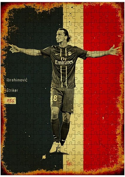 Ahşap Mdf Puzzle Yapboz Zlatan Ibrahimovic 255 Parça 35*50 cm