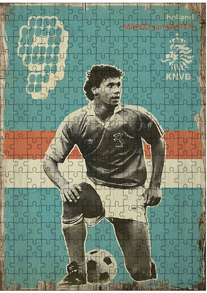 Ahşap Mdf Puzzle Yapboz Marco Van Basten 255 Parça 35*50 cm