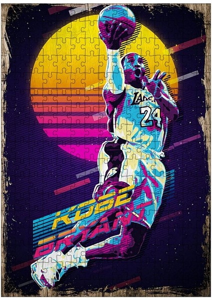 Ahşap Mdf Puzzle Yapboz Kobe Bryant 255 Parça 35*50 cm