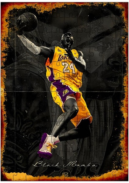 Ahşap Mdf Puzzle Yapboz Kobe Bryant 24 120 Parça 25*35 cm