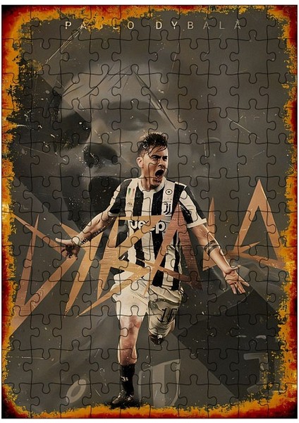 Ahşap Mdf Puzzle Yapboz Pablo Dybala 120 Parça 25*35 cm