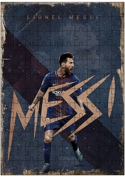 Ahşap Mdf Puzzle Yapboz Messi 120 Parça 25*35 cm