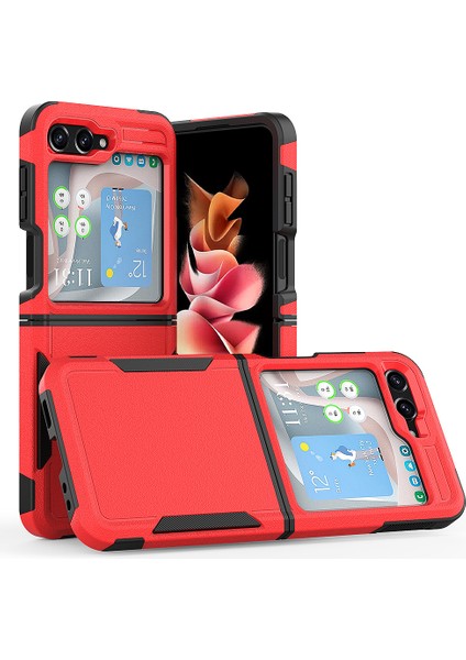 Samsung Galaxy Z Flip 5 Halkalı Darbeye Dayanıklı Telefon Kılıfı (Yurt Dışından)